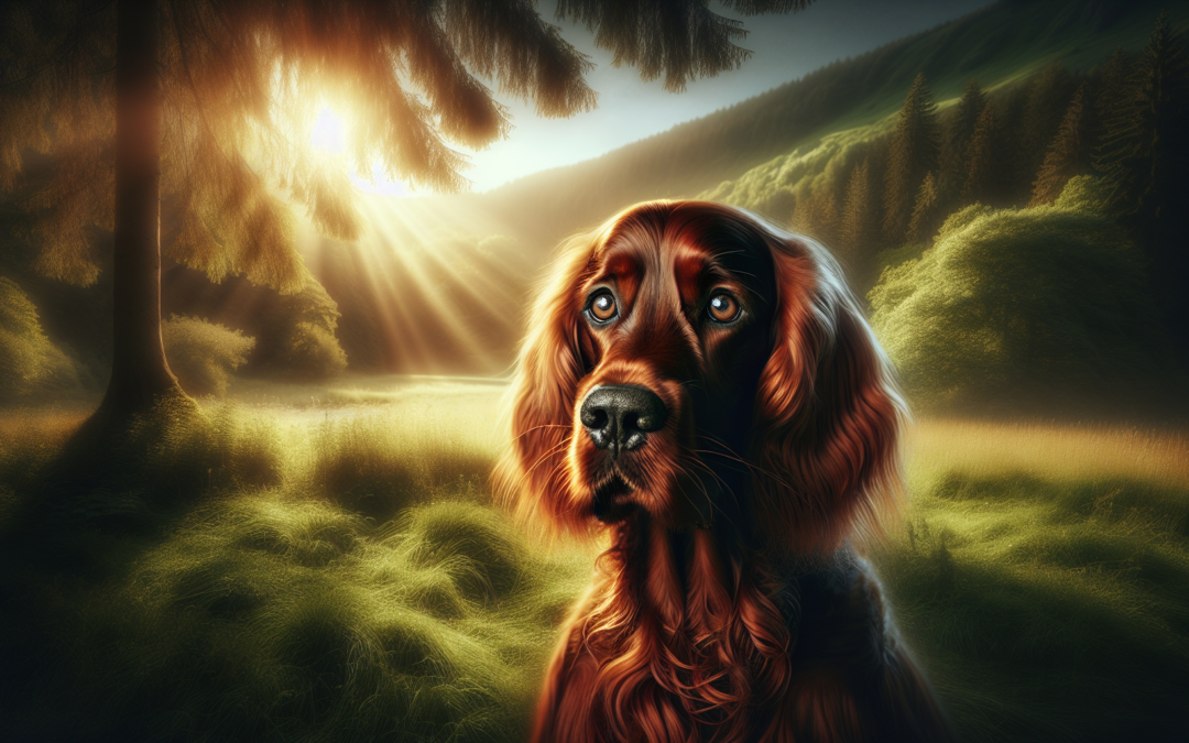 Découvrez l’Irish Setter : un compagnon loyal et affectueux à adopter.