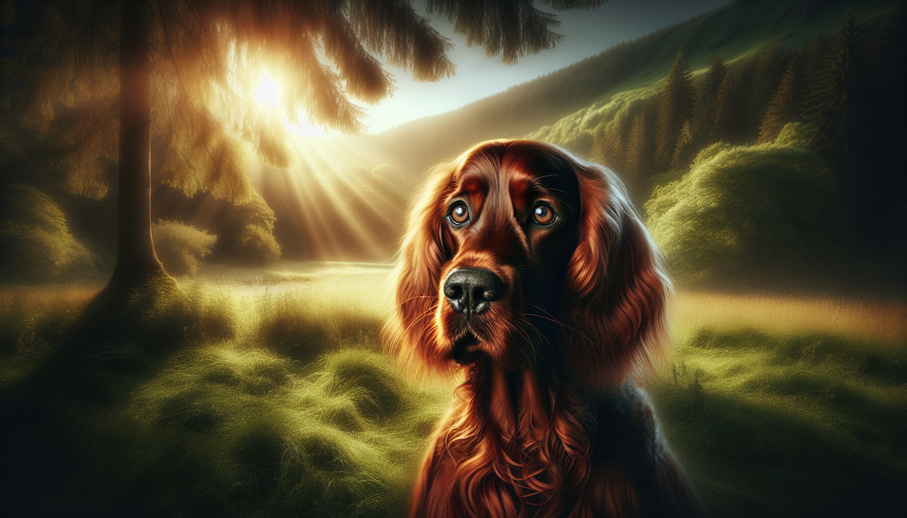 Découvrez l'Irish Setter : un compagnon loyal et affectueux à adopter.